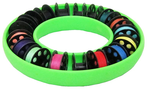 BobbinSaver Squared - Flexible Bobbin Storage Case Holds 60+ Sewing Bobbins